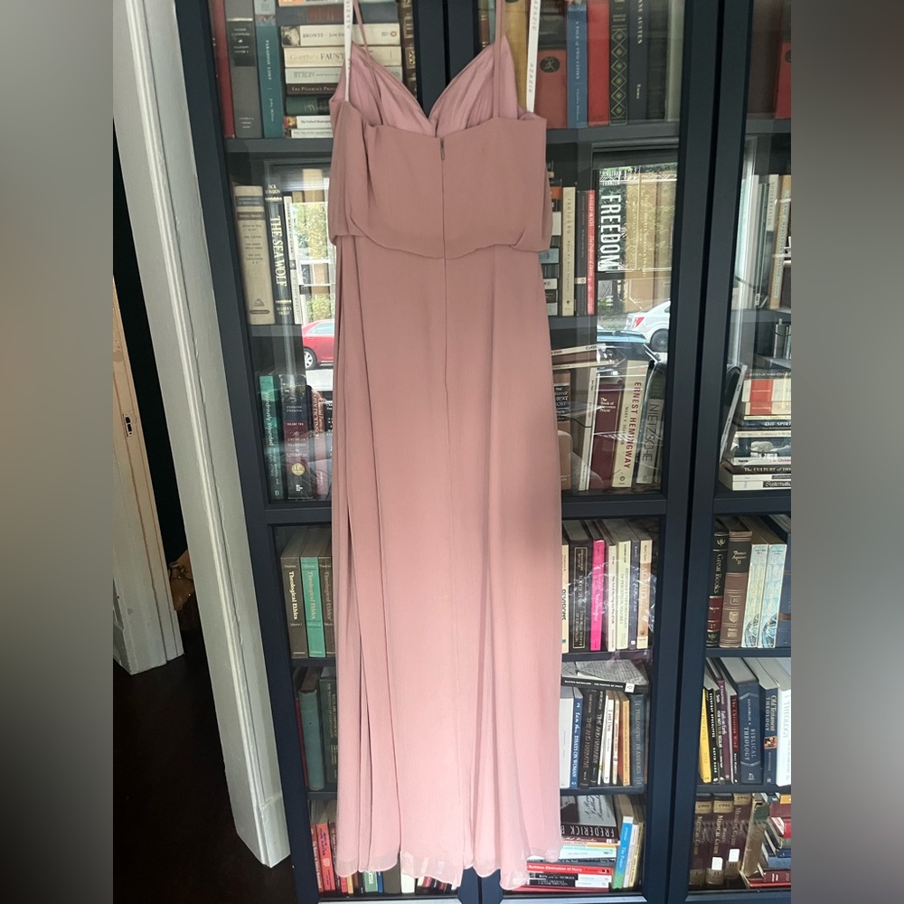 Azazie Dusty Rose Pink Maxi Dress, tall